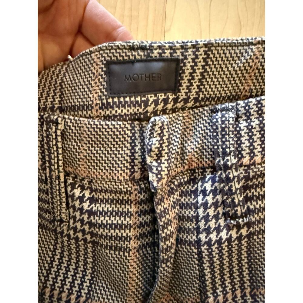 Mother Pants Women’s Size 25 Blue Pink Shaker Prep Fray Killing Time Crop Slim - Picture 5 of 14